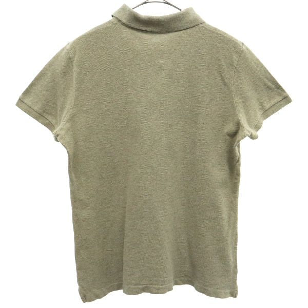 ラルフローレン 刺繍 半袖 ポロシャツ L グリーン系 RALPH LAUREN レディース