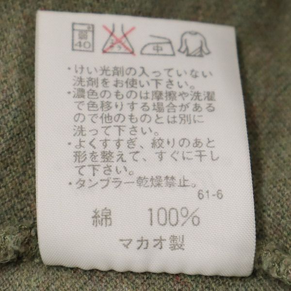 ラルフローレン 刺繍 半袖 ポロシャツ L グリーン系 RALPH LAUREN レディース