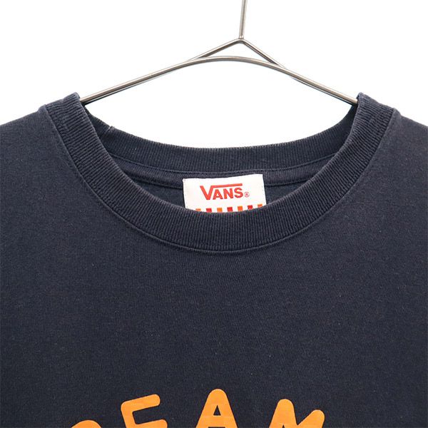 バンズ ビームスボーイ コラボ プリント 半袖 Tシャツ S ネイビー VANS BEAMS BOY レディース