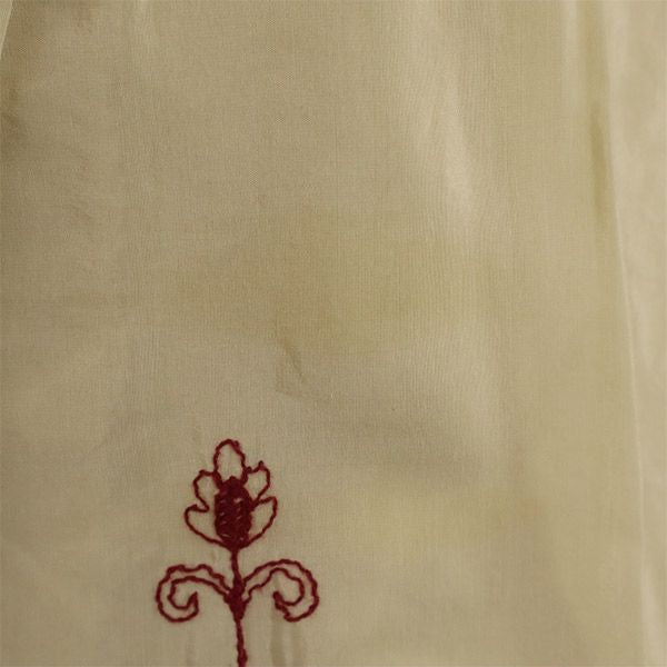 TOCCA トッカ 日本製 総柄 ノースリーブ ワンピース 2 ベージュ×レッド レディース