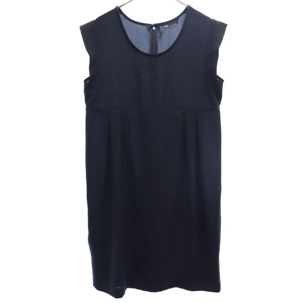Plage プラージュ 日本製 ノースリーブ ワンピース ネイビー レディース