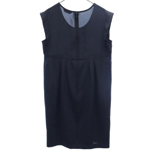 Plage プラージュ 日本製 ノースリーブ ワンピース ネイビー レディース