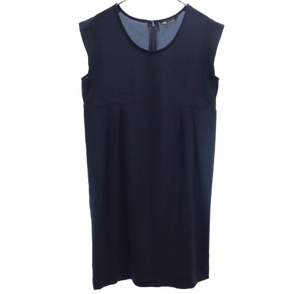 Plage プラージュ 日本製 ノースリーブ ワンピース ネイビー レディース