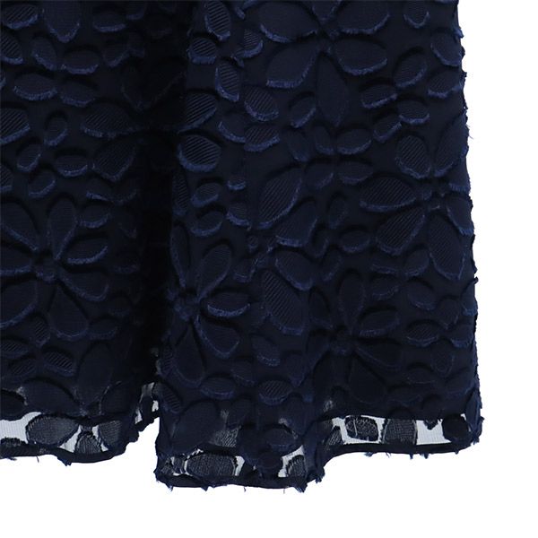 TOCCA トッカ 半袖 レース ワンピース 0 ネイビー レディース