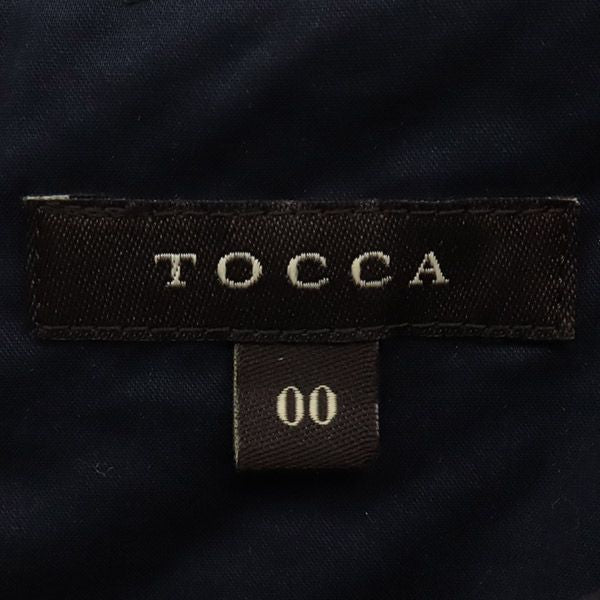 TOCCA トッカ 日本製 半袖 レース ワンピース 0 ネイビー系 レディース