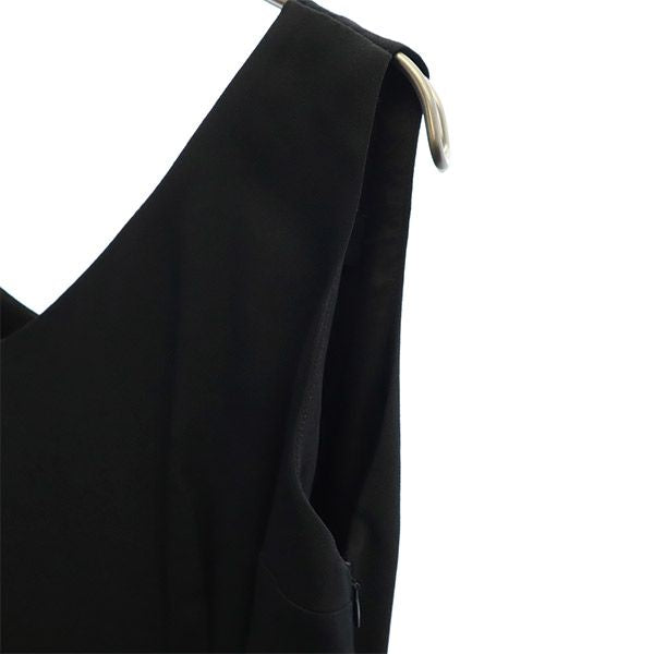 PIAZZA SEMPIONE ピアッツァセンピオーネ イタリア製 切替 ノースリーブ ワンピース 40 ブラック×ホワイト レディース