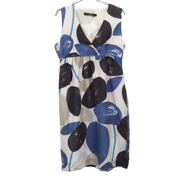 MAX MARA マックスマーラ 総柄 ノースリーブ ワンピース レディース