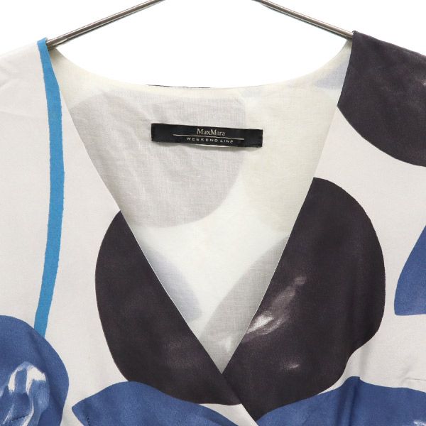 MAX MARA マックスマーラ 総柄 ノースリーブ ワンピース レディース