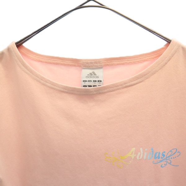 アディダス プリント 半袖 Tシャツ S ピンク adidas レディース