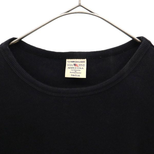 アヴィレックス ワンポイントプリント 半袖 Tシャツ M ブラック AVIREX メンズ