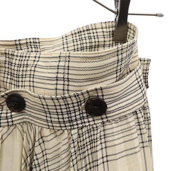 スナイデル SWFS201120 チェック プリーツ レイヤード ロングスカート 1 ベージュ系 SNIDEL レディース