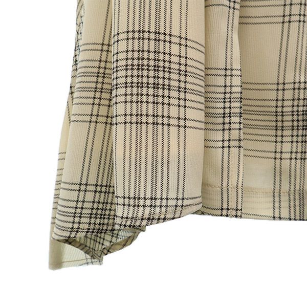 スナイデル SWFS201120 チェック プリーツ レイヤード ロングスカート 1 ベージュ系 SNIDEL レディース