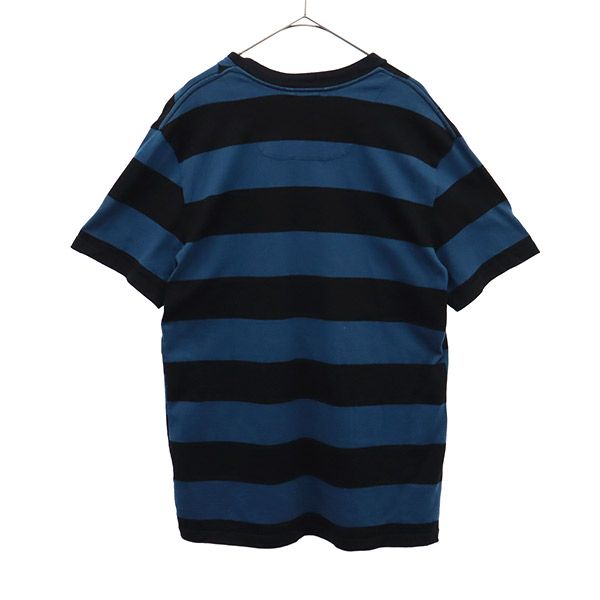 yoshiokubo GROUND FLOOR ヨシオクボ グランドフロア 総柄 半袖 Tシャツ 3 ブルー×ブラック メンズ