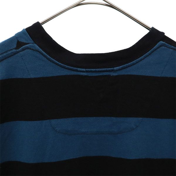 yoshiokubo GROUND FLOOR ヨシオクボ グランドフロア 総柄 半袖 Tシャツ 3 ブルー×ブラック メンズ