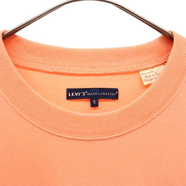 LEVI'S MADE & CRAFTED リーバイス メイドアンドクラフテッド 半袖 Tシャツ M オレンジ メンズ