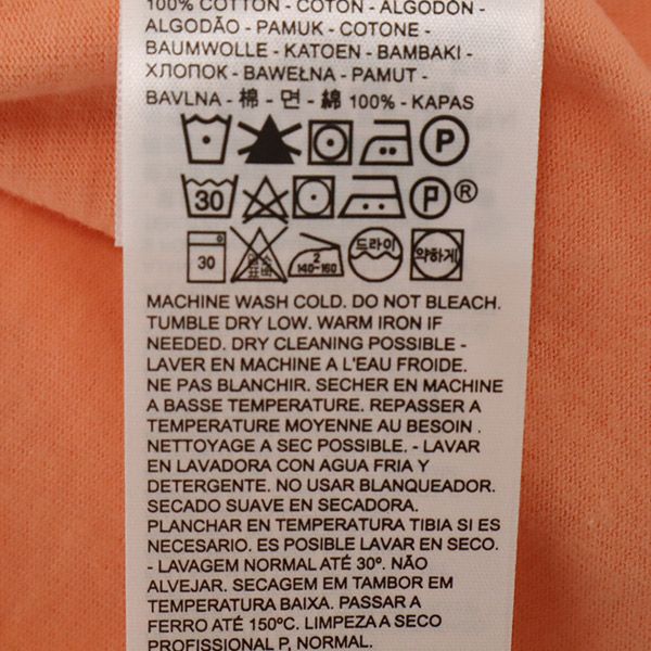 LEVI'S MADE & CRAFTED リーバイス メイドアンドクラフテッド 半袖 Tシャツ M オレンジ メンズ