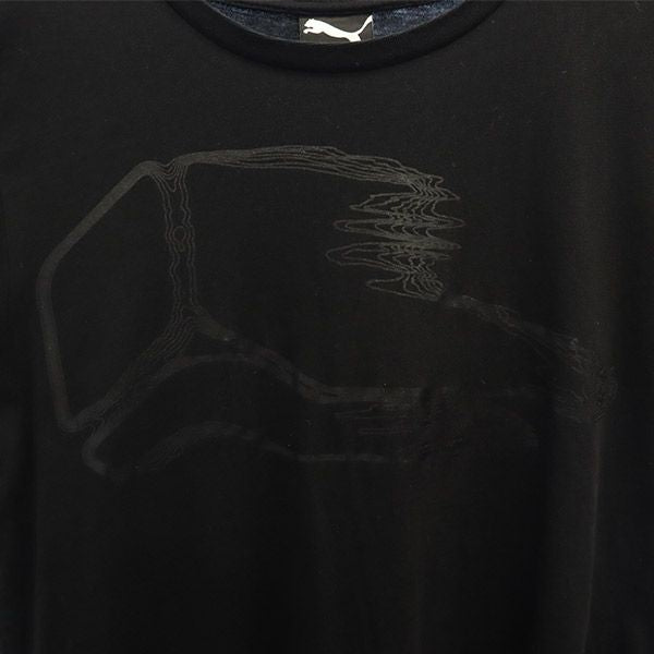 プーマ フセインチャラヤンコラボ プリント 半袖 Tシャツ S ブラック PUMA Hussein Chalayan メンズ