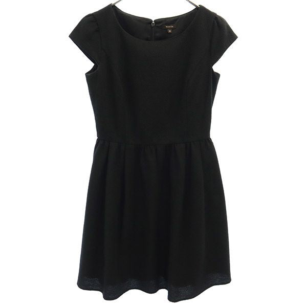 TOCCA トッカ 日本製 半袖 ワンピース 2 ブラック フレンチスリーブ レディース