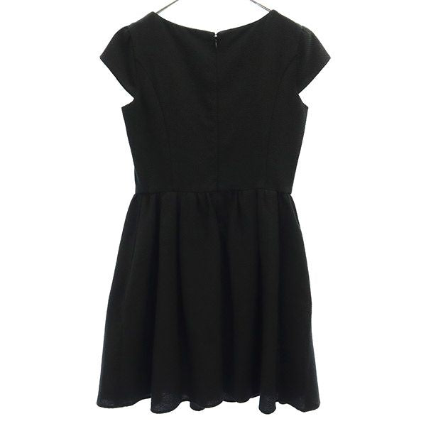 TOCCA トッカ 日本製 半袖 ワンピース 2 ブラック フレンチスリーブ レディース