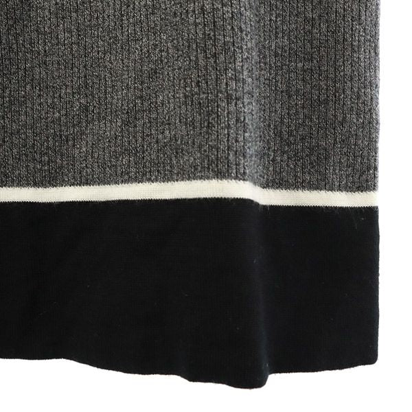 TO BE CHIC トゥービーシック ウール 三陽商会 長袖 ワンピース 40 グレー レディース