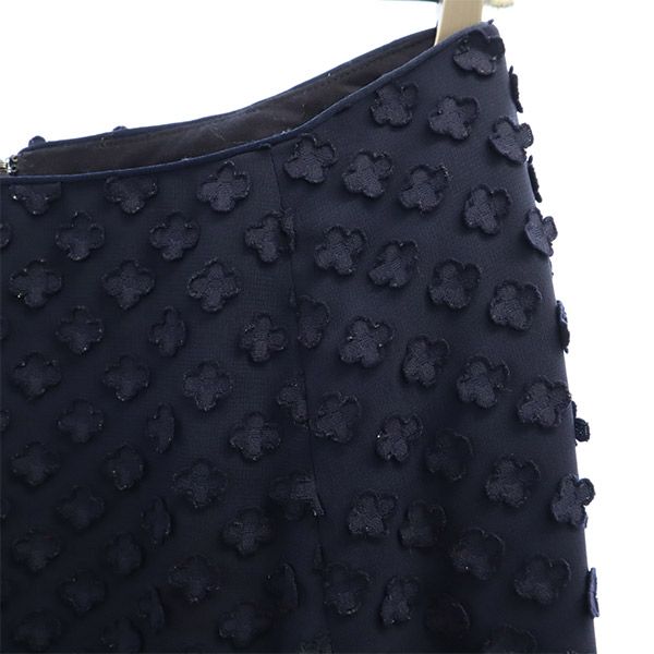 TOCCA トッカ レースシフォン ミディ丈 レース シフォン スカート 2 ネイビー レディース