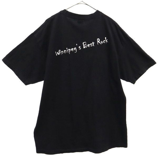 アルスタイル プリント 半袖 Tシャツ XL ブラック ALSTYLE メンズ