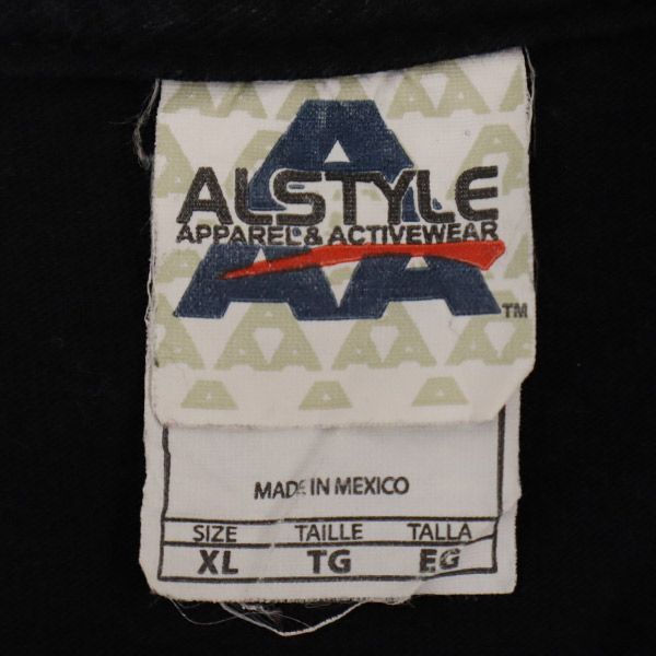 アルスタイル プリント 半袖 Tシャツ XL ブラック ALSTYLE メンズ