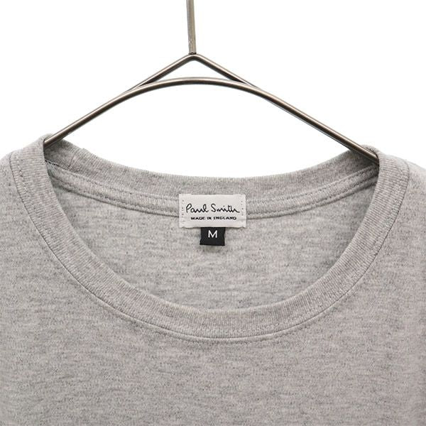 ポールスミス 英国製 プリント 半袖 Tシャツ M グレー Paul Smith レディース