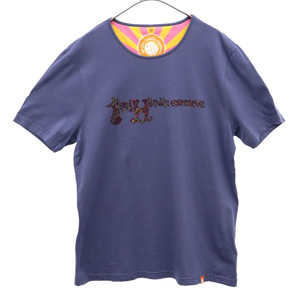Pretty Green プリティーグリーン ジミヘンドリックスコラボ プリント 半袖 Tシャツ 4 ブルー メンズ