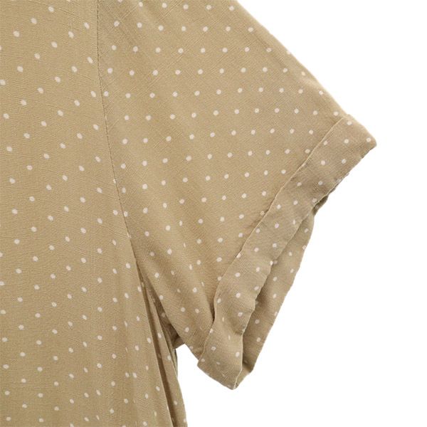 ミラオーウェン 半袖 シャツ ガウン 1 ベージュ Mila Owen 09WFD181010 レディース