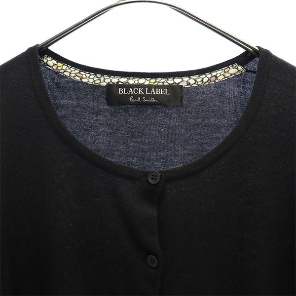 ブラックレーベル 半袖 カーディガン M ブラック Black Label レディース