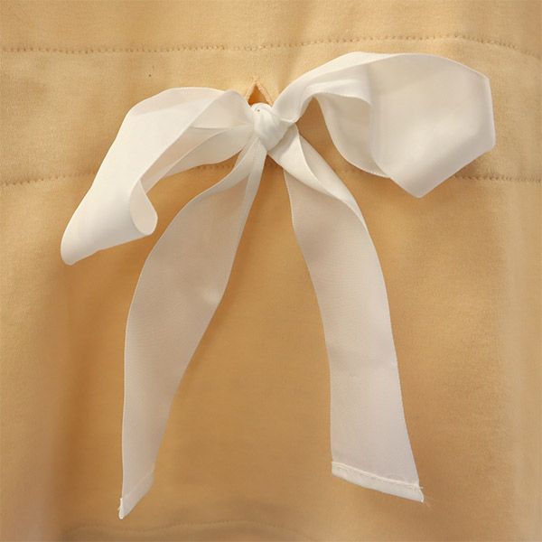 Chloe クロエ 刺繍 半袖 バックリボン Tシャツ XS ピンク ポケット付 レディース