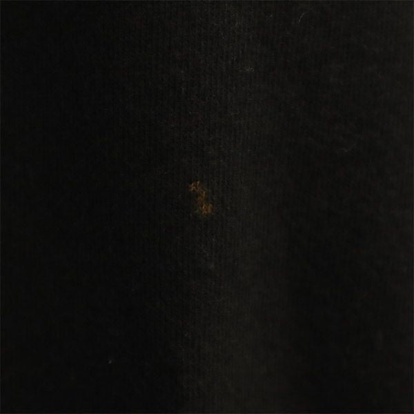 オニツカタイガー ロゴ刺繍 半袖 スウェット XS ブラック ONITSUKA TIGER カットオフ Tシャツ レディース