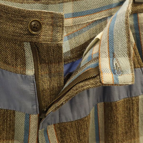 フラボア 総柄 サルエル ショートパンツ 2 ブラウン系 FRAPBOIS メンズ