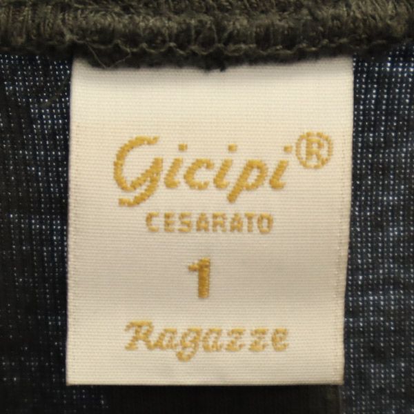 ジチピ イタリア製 半袖 Tシャツ 1 グレー gicipi レディース
