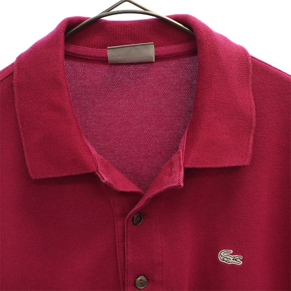 ラコステ 日本製 半袖 ポロシャツ 3 ピンク LACOSTE メンズ