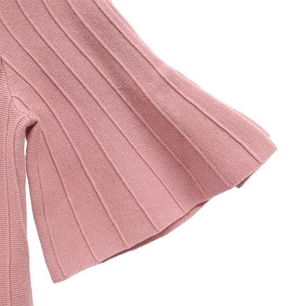 未使用 SNIDEL スナイデル 5分袖 ニット ワンピース F ピンク SWNO191060 レディース