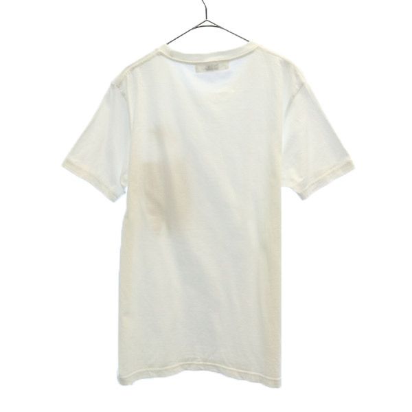 FDMTL ファンダメンタル 刺繍 半袖 Tシャツ ホワイト メンズ