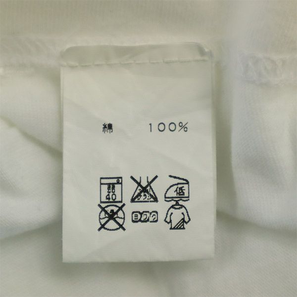 FDMTL ファンダメンタル 刺繍 半袖 Tシャツ ホワイト メンズ