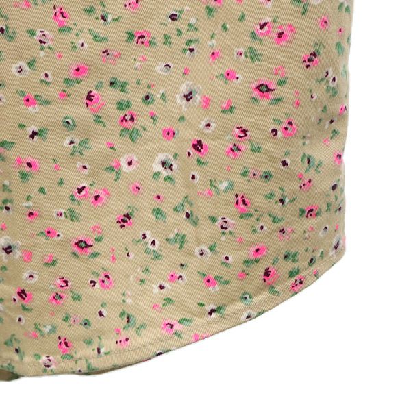 ナゲッツ 日本製 総柄 半袖 シャツ M ベージュ Nuggets レディース