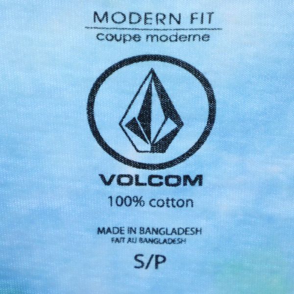 ボルコム 総柄 半袖 Tシャツ S/P ブルー系 VOLCOM メンズ