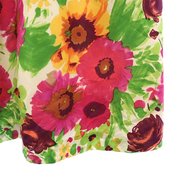 未使用 PLATINE プラティーヌ 花柄 半袖 ワンピース 38 レディース