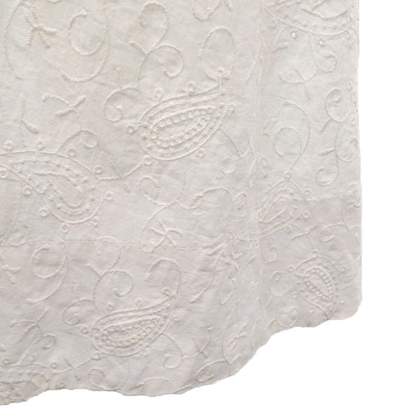 SNIDEL スナイデル 20ss SWFO202033 刺繍 半袖 パンチングレースタック ワンピース 0 ホワイト レディース