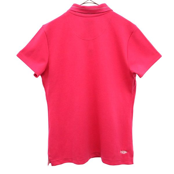 キャロウェイ 刺繍 ゴルフ 半袖 ポロシャツ L ピンク Callaway レディース