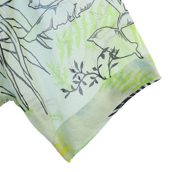 ディーゼル 総柄 半袖 シャツ XXS ブルー DIESEL メンズ