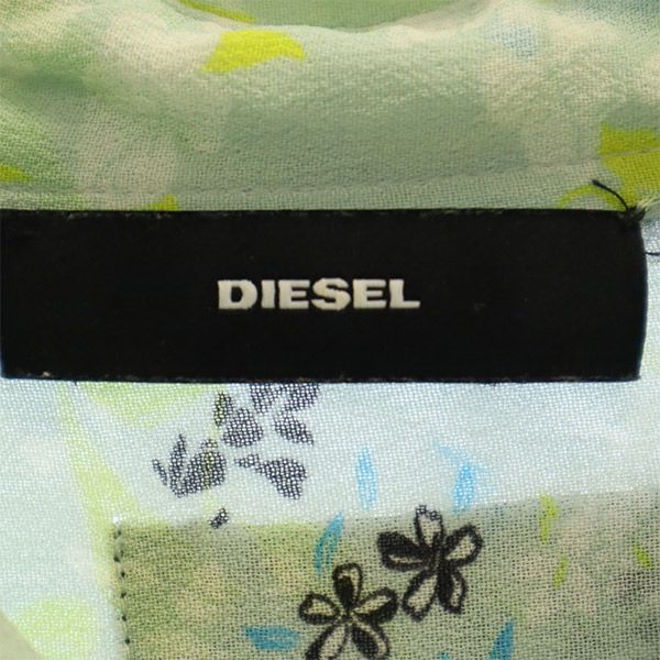 ディーゼル 総柄 半袖 シャツ XXS ブルー DIESEL メンズ