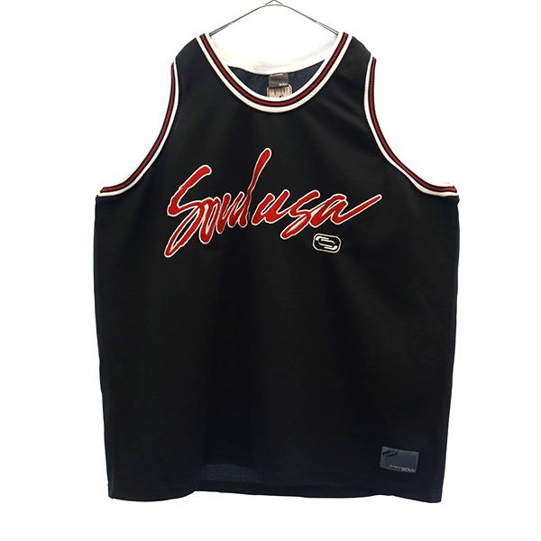 ソウルレッグトレードマーク バスケットボール タンクトップ ブラック SOUL REG.TRADE MARK ウェア メンズ