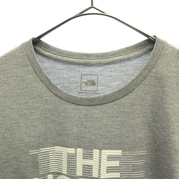 ザノースフェイス NT81980Z アウトドア プリント 半袖 Tシャツ M グレー THE NORTH FACE メンズ