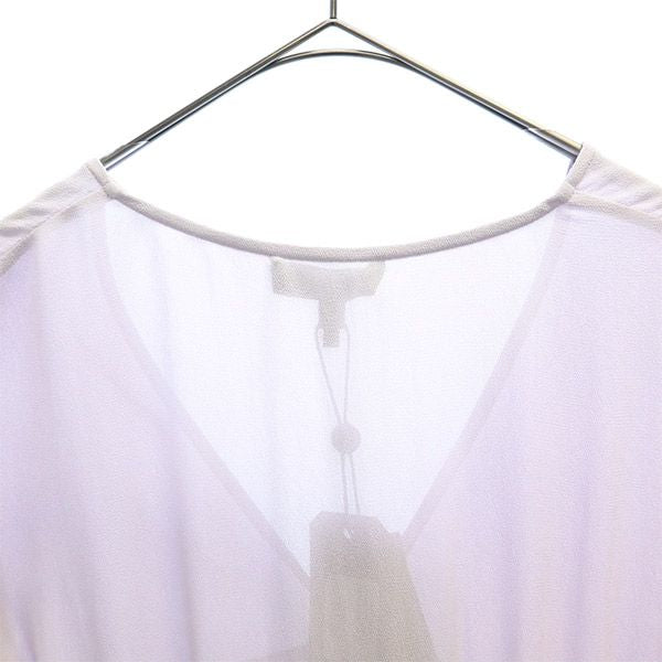 未使用 rag & bone ラグアンドボーン 半袖 シアー ロングワンピース S パープル レディース