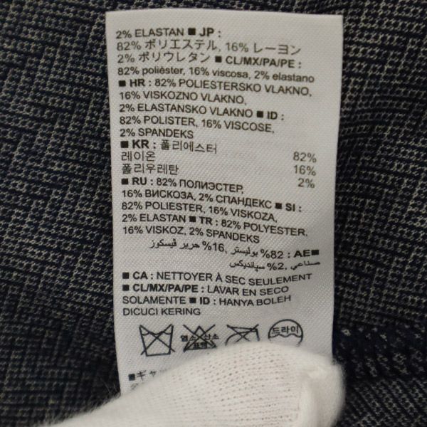 未使用 Banana Republic バナナリパブリック 総柄 長袖 ワンピース 0 グレー系 レディース